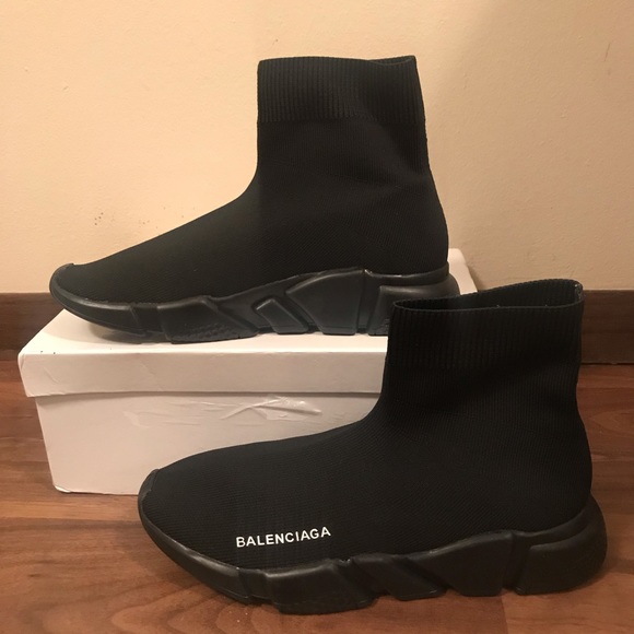 balenciaga speed trainer all black